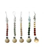 Chewies & More Silicone Beads driekleurig fopspeenkoord